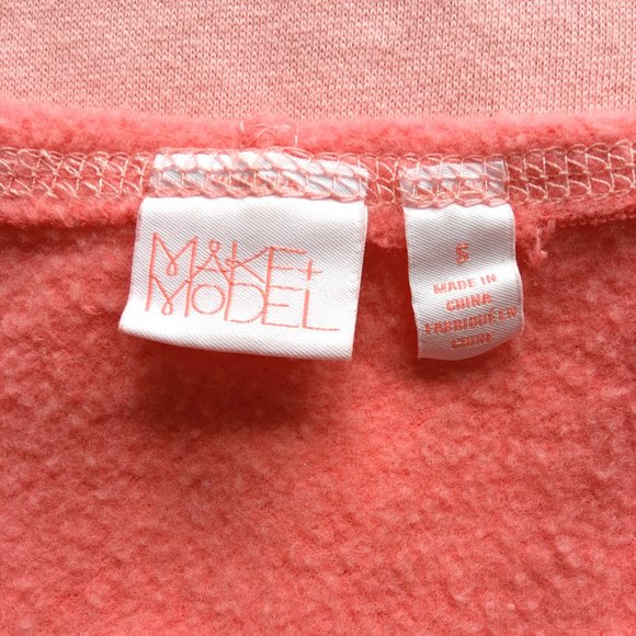 Make + Model Ombre Pink Cotton Blend Hoodie, size Small - Picture 6 of 6